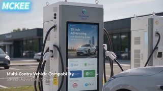 広告スクリーン付き高速 DC EV 充電器 10 インチ タッチ