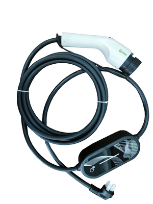 良い価格 7KW 32A ポータブル AC EV 充電器 過電圧保護 ポータブル EV 急速充電器 オンライン