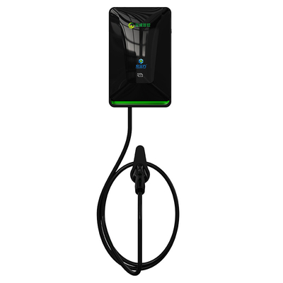 良い価格 7kW カー充電点 ブラック ウォールボックス 家庭用液晶ディスプレイ スワイプ スタート オンライン