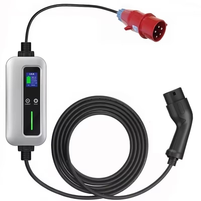 EVポータブル充電器 3 段階 11kw メネケス型 2 搭載充電コネクタ