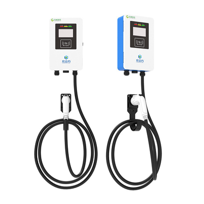 7KW/32A 青と白 壁掛け / コラム 電気自動車 充電台 電気自動車 充電器