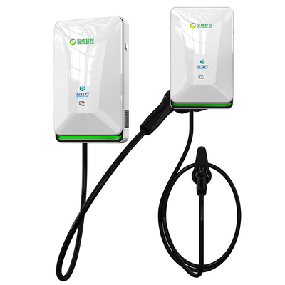 7KW 11KW 22KW パールホワイト 壁掛けの単発砲 電動車両 AC充電台