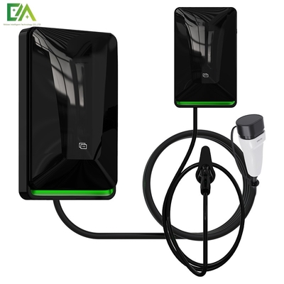7KW 11KW 22KW 新型黒色壁掛け電気自動車 シングルガン AC 充電台 / モバイル充電器