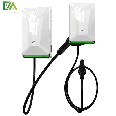 7KW 11KW 22KW パールホワイト 壁掛け電気自動車 シングルガン AC 充電台 / モバイル充電器