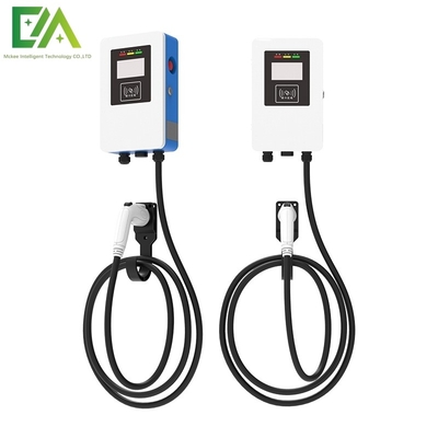 良い価格 7KW 11KW 22KW 青と白の壁掛け電気自動車 シングルガンAC充電台/ポータブル充電器 オンライン