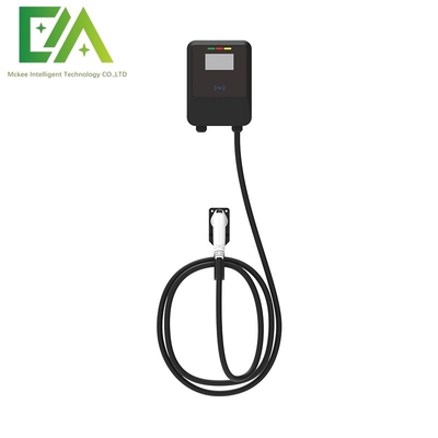 7KW 11KW 22KW ブラック 壁掛け電気自動車 シングルガン AC 充電台 / 商用携帯充電器