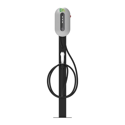 7KW 11KW 22KW シルバーコラム型 シングルガン電気自動車 AC充電台