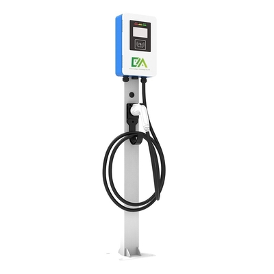 良い価格 7KW 11KW 21KW ブルーアンドホワイト コラム/フロアタイプ シングルガン 電動車 AC 充電台 家事/商業用 オンライン