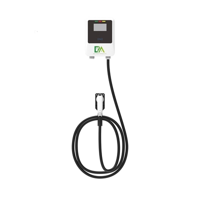 ホーム 7KW 11KW 22KW 32A ホワイト壁掛け電気自動車 シングルガンAC充電器