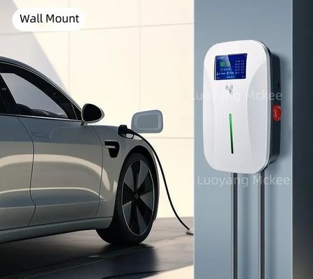 良い価格 7KW/11KW/22KW IP65耐候AC EV充電器 4.3インチカラーディスプレイ ウォールボックス充電ステーション オンライン