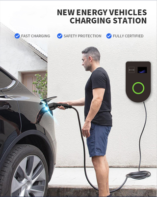 7kW 14kW 22kW 2型プラグ 急速充電 商用EV充電ステーション 壁掛け充電ソケット