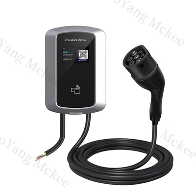 良い価格 Commercial AC Charger 7KW  Type 2 EV Car 14KW Intelligent Voice-Controlled IP55 Safe EV Charger AC With Load Balance オンライン