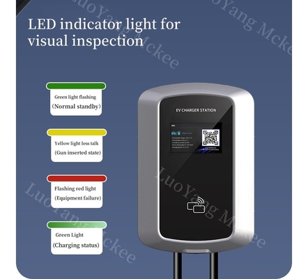 良い価格 商用AC充電器 7KWEVタイプ2EVカー 14KWインテリジェント音声制御充電器 IP55 安全EV充電器 負荷バランス付きAC オンライン