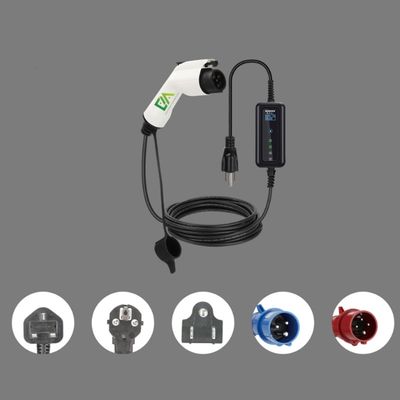 良い価格 16A 32A 調節可能 ポータブル AC EV充電器 3.5kW 7kW IP66 屋外充電ガン GB/T IEC 62196-2 Type 1 Type 2 オンライン