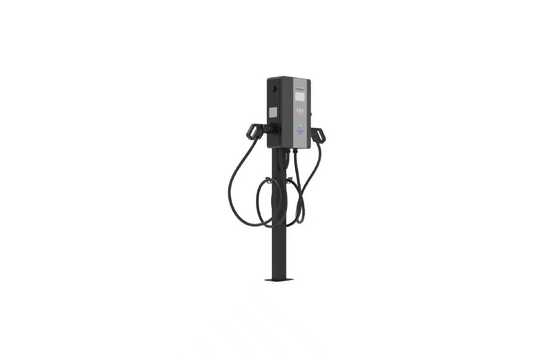 良い価格 22kW デュアルガン AC 充電パイル、耐雷設計、過電圧、不足電圧およびその他の安全保護、コラム型 オンライン