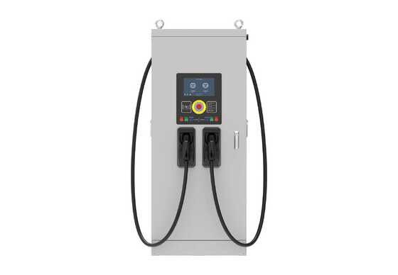 良い価格 160kW 商用 EV 急速充電器、複数の安全保護、デュアル DC ガン、調整可能な出力電圧範囲 オンライン