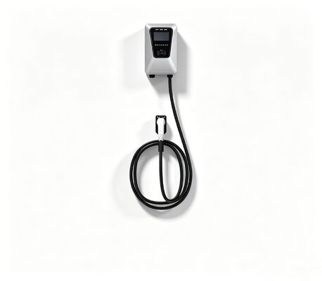 良い価格 32A 7KW シルバー シングルポート EV AC 充電ステーション 壁柱型 オンライン