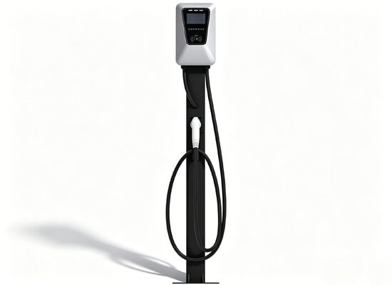 7kW 屋外 AC EV 充電器 IP55 32A 広い温度 4.3 インチ タッチ スクリーン デュアル マウント