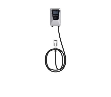 良い価格 壁柱型 7kW 32A シングルポート シルバーEVAC充電台 オンライン