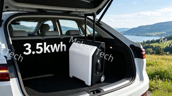 良い価格 3500W 3.5kWh トロッリー モバイルエネルギー貯蔵電源バンク 7000W ピーク 51.2V LFP 186‐236V AC 格子オフ入力 電気自動車の緊急充電 商用艦隊用 オンライン