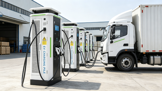 良い価格 CLF‐DC‐320 ホワイトデウシリーズ 塩噴霧防止 DC EV 充電器 320KW Type2 コネクタ 3Phase AC380V IP54 空気冷却 10 インチタッチスクリーン OCPP1.6J 5mケーブル オンライン