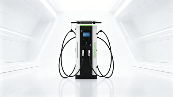 良い価格 空気冷却 4G イーサネット WIFI APP IP54 OCPP1.6J 10インチタッチスクリーン ホワイトデウシリーズ DC EV 充電器 120kW高速道路駐車場 商用車隊用 急速充電ステーション オンライン