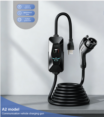 良い価格 IP54 保護 UL94 V0 阻燃性 A2 AC 携帯型 自動車充電器 Type1 7.6KW 6A‐32A 85V‐265V 入力 1.68 インチ LCD ディスプレイ EV 充電器 オンライン