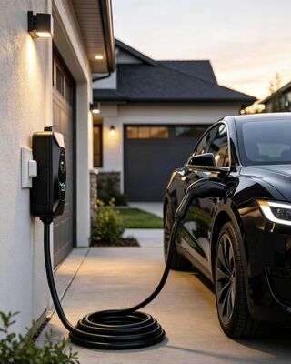 良い価格 タイプ1 A2 AC ポータブル EV 充電器 11.5KW 6A‐48A 85V‐265V 入力 IP54 保護 UL94 V0 1.68 インチ LCD ディスプレイ付き 耐火性 オンライン