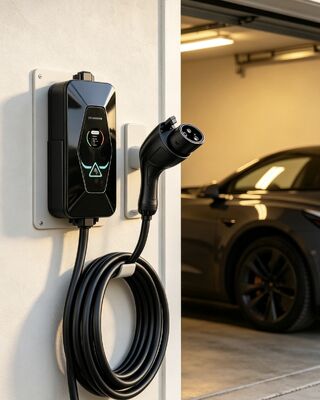 良い価格 9.6KW A2 AC ポータブル カー 充電器 Type1 6A‐40A 85V‐265V 入力 1.68 インチ LCD ディスプレイ IP54 保護 UL94 V0 阻燃型 EV 充電器 オンライン