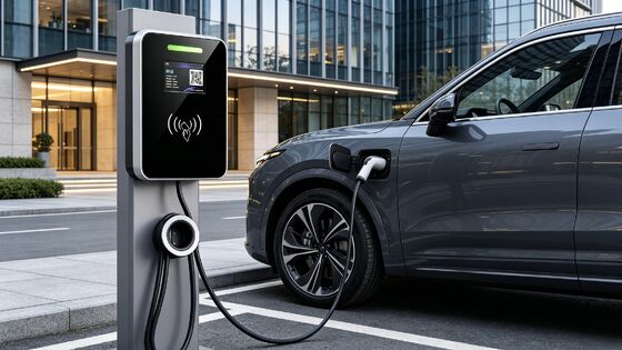 良い価格 IP54 UL94 V0 スクエアガラス壁掛けコラム型構造 EV充電器 タイプ1 11kw 16A 380V 5.64インチLCDディスプレイ AC充電ステーション オンライン