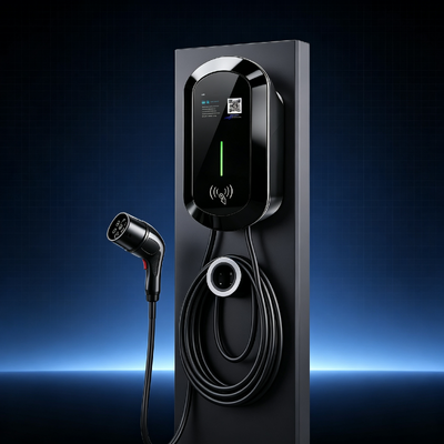 良い価格 耐塩水噴霧 R8 AC充電ステーション 壁掛け ピラータイプ NACS Tesla EV充電器 9.6kw 40A 85V～265V IP54 5.64インチ LCDディスプレイ 住宅用・商業用 オンライン