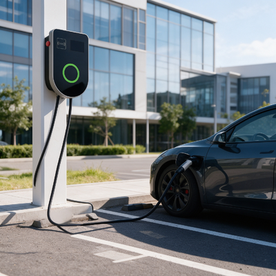 良い価格 ユーロタイプ2 U字型AC充電ステーションEVSE、壁および柱設置対応 7kW 32A 85V 265V IP54 4.59インチLCDスクリーン 包括的なマルチ安全保護 オンライン