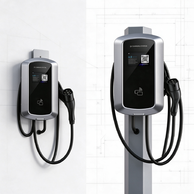 良い価格 9.6kW 40A J8 AC EV充電ステーション 米国Type1 壁掛け・柱取り付け対応 85V 265V IP54 5.64インチLCD 家庭用EV充電 オンライン