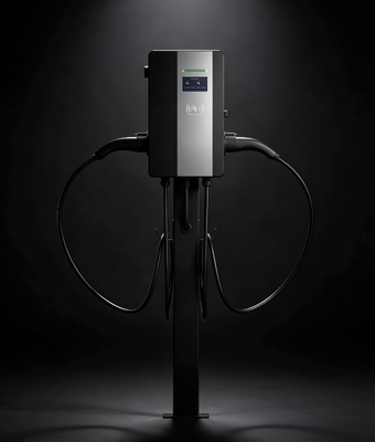 良い価格 壁掛け型CLF AC 22D AC EV充電器 タイプ1 22KW デュアルガン構造 IP54 OCPP1.6J 内蔵 4.3インチカラータッチスクリーン 最大出力電流 32A まで オンライン