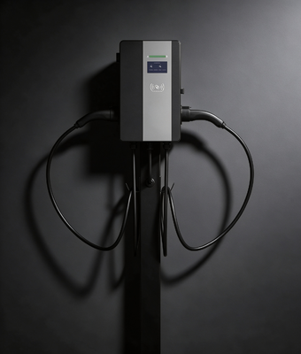 良い価格 コンパクトウォールボックス CLF AC 11D EV充電器 Type2 11KW デュアルガン AC充電設備 IP54 OCPP1.6J 4.3インチ高輝度タッチスクリーン オンライン