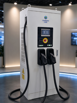 60kW Single Gun CCS2 DC Fast Charger IP55 OCPP1.6J 10 Inch Touch Screen for Commercial Parking