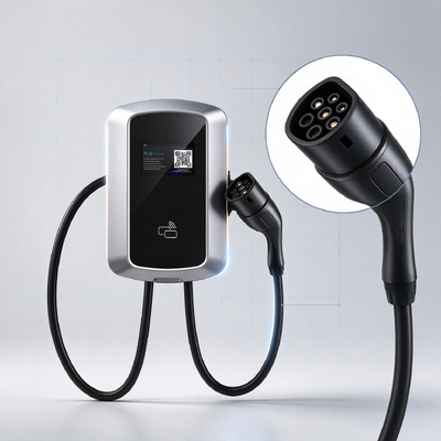 良い価格 11KW タイプ2 AC EV充電器 スマートウォールボックス ホーム コマーシャル 充電ステーション 5.64インチ LCD オンライン