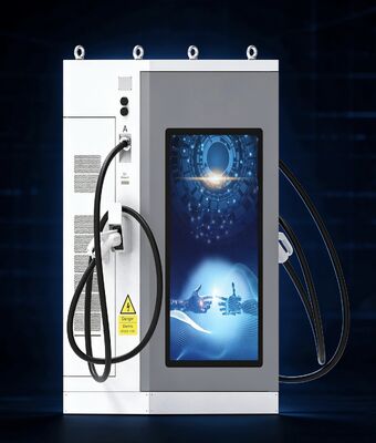 良い価格 240kW DC EV 充電器 55インチ LCD 広告画面 双ディスプレイ CCS1 CCS2 CHAdeMO バス車隊デポ用 オンライン