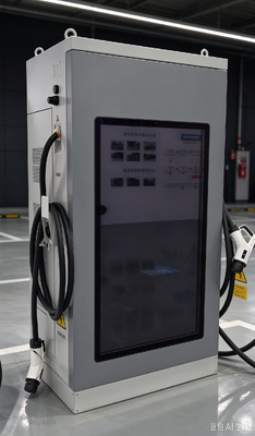 160kW DC EV充電器 55インチLCD広告スクリーン デュアルディスプレイ CCS1 CCS2 CHAdeMO GB/T コマーシャルセンター用