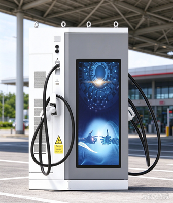 良い価格 80kW DC EV 充電器 55インチ LCD 広告スクリーン デュアルディスプレイ CCS1 CCS2 CHAdeMO 公共駐車場用 GB/T オンライン