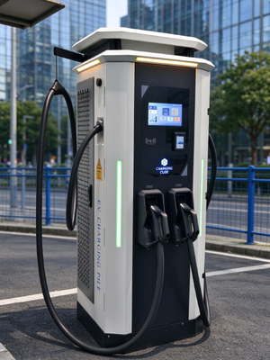 良い価格 80kW DC急速EV充電器 200-1000V CCS1 CCS2 CHAdeMO GB/T IP54 OCPP 1.6J RFID充電パイル オンライン