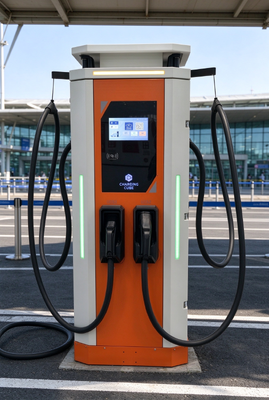 良い価格 320kW ダブルガン DC EV 充電器 CCS1 CCS2 GB/T 250A 銃あたり OCPP 1.6J 200-1000V IP54 商業用 オンライン