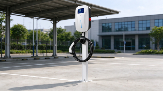 良い価格 44kW タイプ 2 床置き型 AC EV 充電器 デュアル 32A ポート OCPP 1.6J イーサネット フリート デポ 充電パイル オンライン